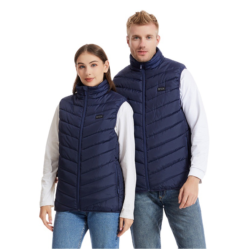 Cross-Border New Smart Heating Vest for Autumn and Winter, Couple's Model, USB Constant Temperature Electric Heating Vest for Men and Women in Winter
