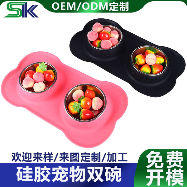 silicone big dinner plate stainless steel