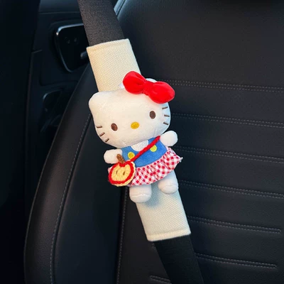 Seat belt shoulder pad: Anti-Wear Clothing, Couple Set, Goddess - white-for-all-seasons-apple-kt