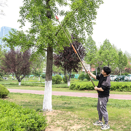 High-altitude pruning tool garden shears, high branch cutter, large opening iron pulley, chestnut tree, fruit tree pruning tool