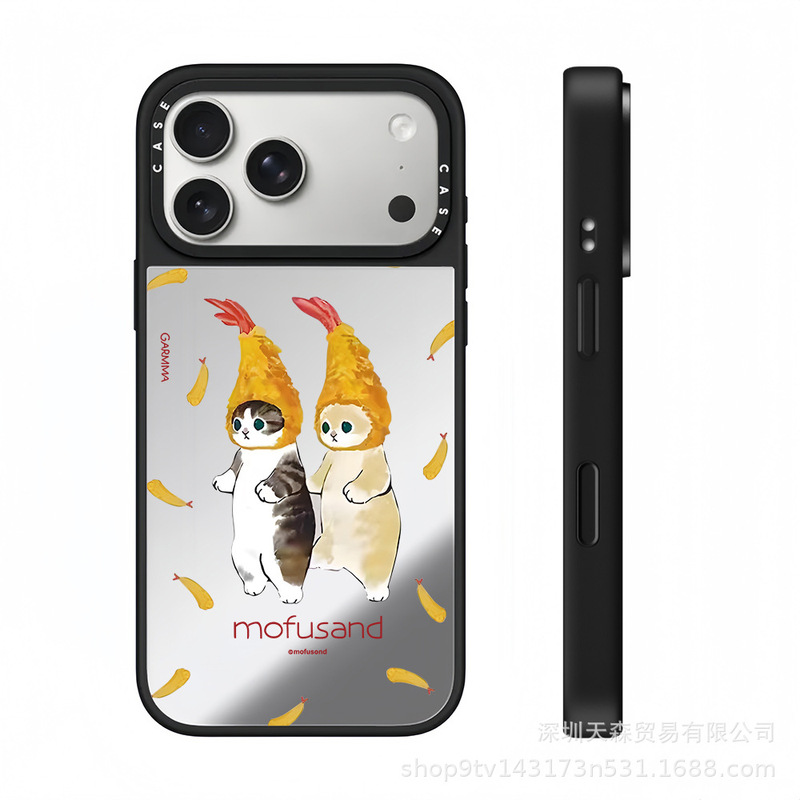 CASET联名福猫珊迪适用苹果iPhone17ProMax手机壳16Pro潮牌14镜面|undefined