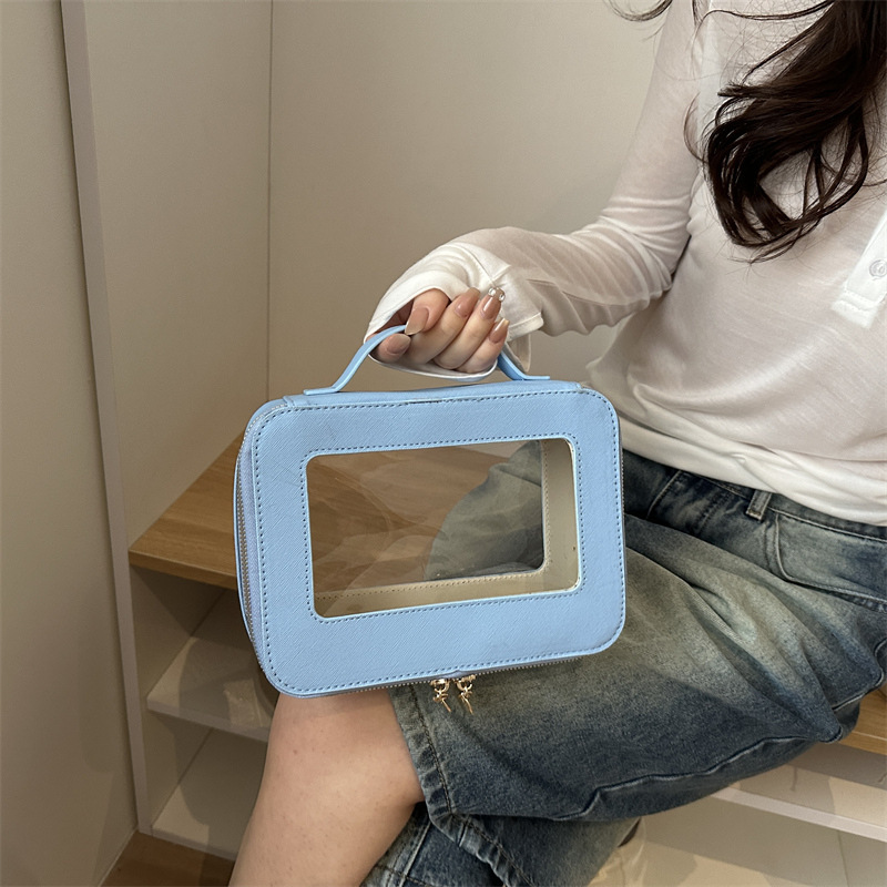Transparent Pvc Cosmetic Bag, Cosmetics Set Storage Bag, Multi-Functional Waterproof Small Portable Cosmetic Bag Transparent Pvc Cosmetic Bag, Cosmetics Set Storage Bag, Multi-Functional Waterproof Small Portable Cosmetic Bag