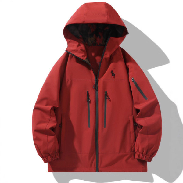 2025 Couple Style Outdoor Jacket Jacket Men's and Women's Same Style Windproof and Waterproof Hooded Jacket Tops Top