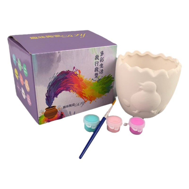 Animal para colorear muñeca de yeso cerámica pintada doce Zodiaco blanco embrión Niños DIY Haciendo Juguetes puesto al por mayor