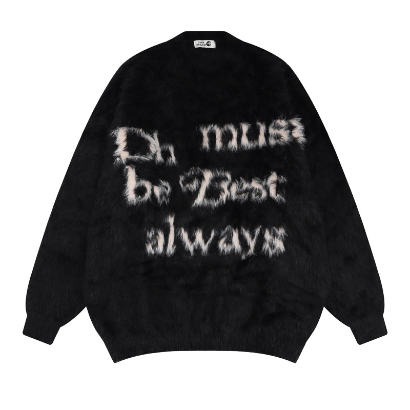 Îmbrăcăminte pentru bărbați, pulover din mohair, stil oraș principal, pentru bărbați și femei, de brand de modă, stil lejer, pulover lejer_voghion.com