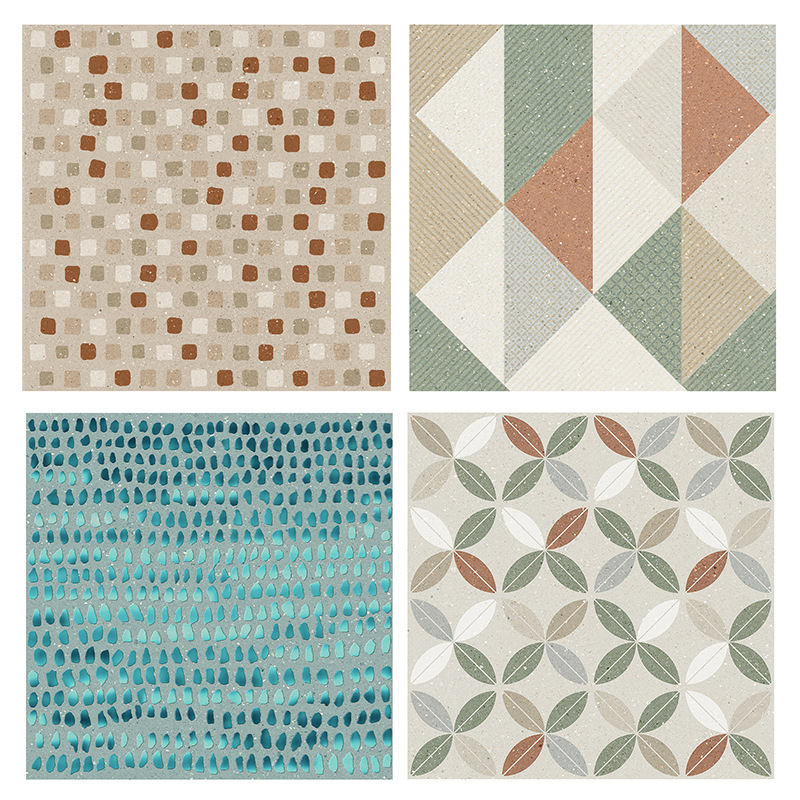 Terrazzo Tiles Internet Celebrity Restaurant Library Shopping Mall Floor Tiles Living Room Bathroom Toilet Background Wall Tiles Designer