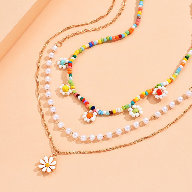 1 Piece Fashion Flower Alloy Plating Womenu0027S Layered Necklaces