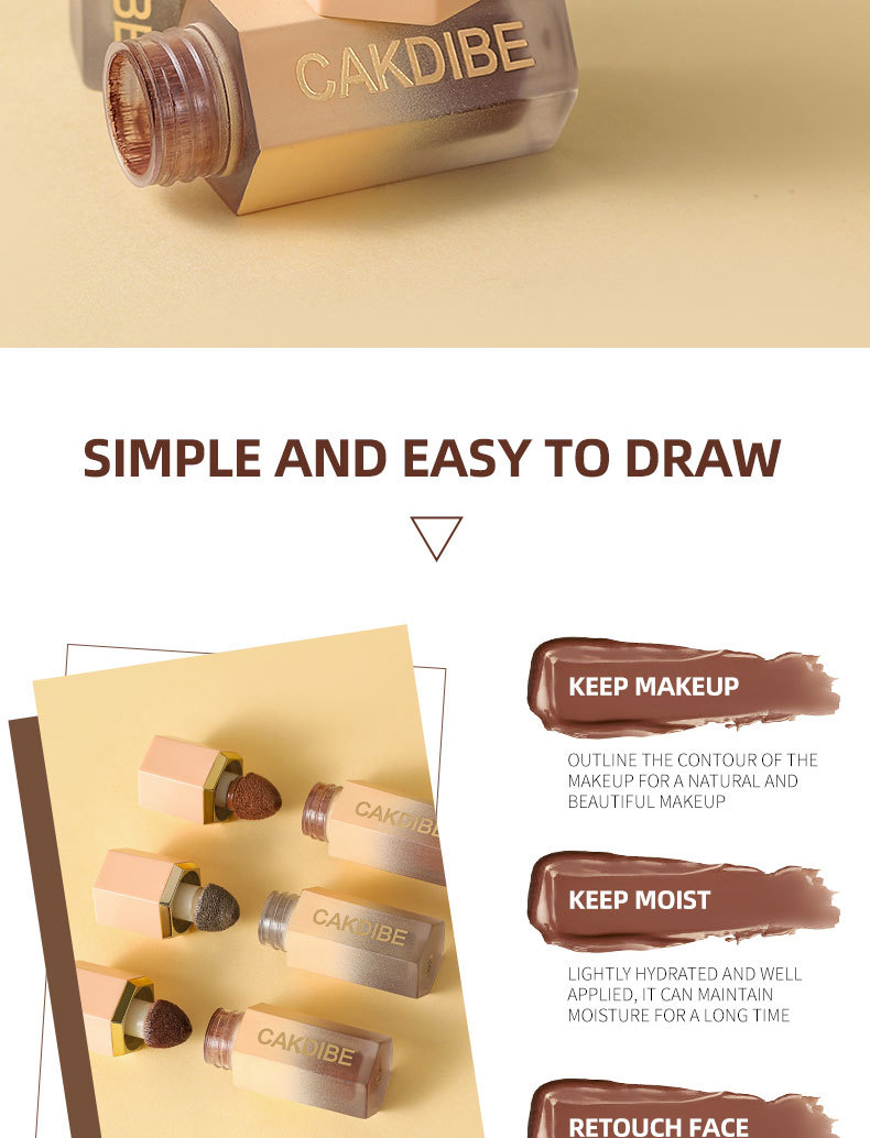 Natural three-dimensional Lightweight Concealer Beauty Highlighter Moisturizing, Breathable and brightening Liquid_voghion.com