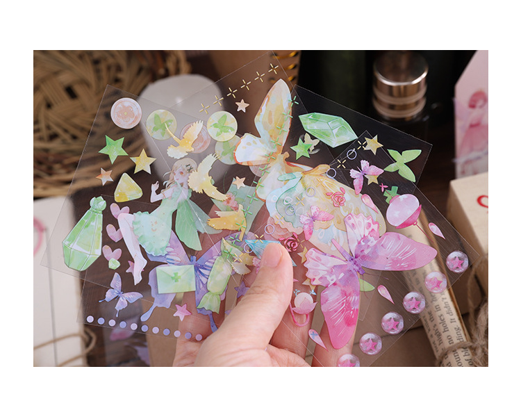 Fantasy Elf Sticker Pet Waterproof Transparent Cute Hand Account Material Stickerpicture6