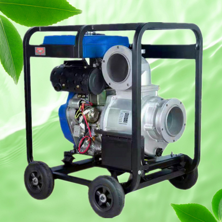 6寸柴油抽水泵高扬程农用灌溉抽水机便携式手抬2寸口径家用抽水泵