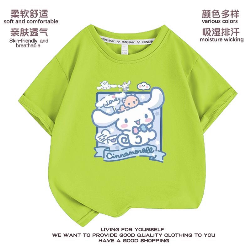 Yugui ropa para perros Camiseta de manga corta para niñas perro de oreja grande estilo occidental verano 2023 suelta media manga superior ropa para niños 9