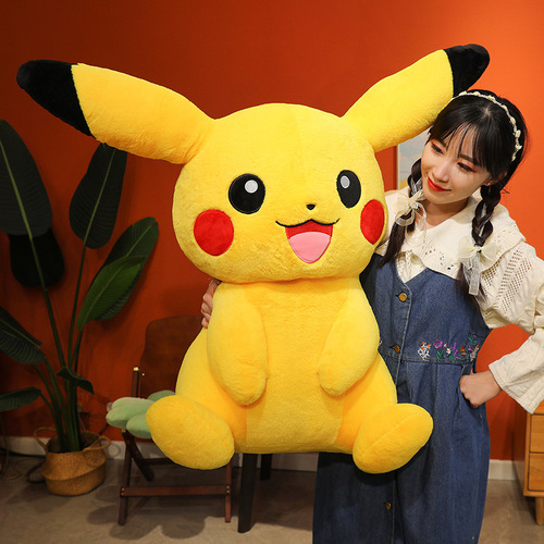 Pikachu doll pillow Pikachu plush toy large doll birthday gift cross-border dropshipping