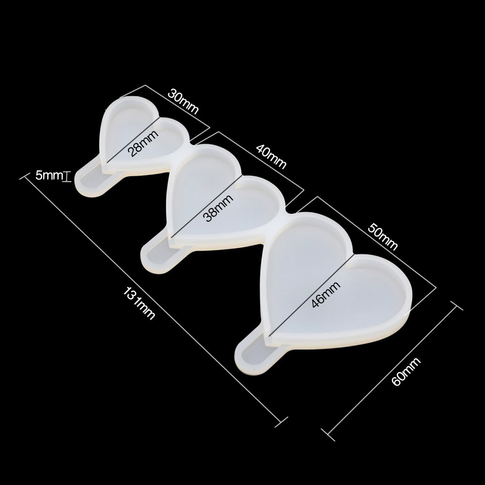 Epoxy molde día de san valentín anillo de diamantes amor tridimensional rose garland lollipop queso palo molde chocolate molde de silicona