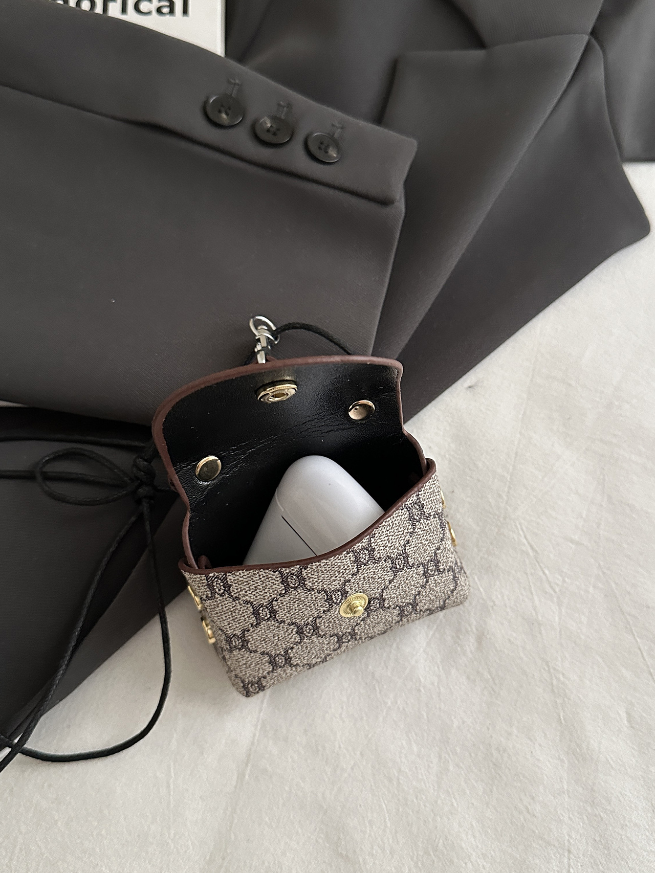 Mini leopard print cute single-shoulder bag ostrich print 2025 new style single-shoulder bag undefined