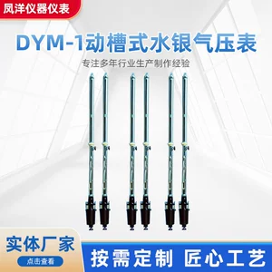 Fengyang Mercury Barometer Dym-1 Dynamic Tank Type Mercury Barometer, Specialized Pressure Gauge for Coal Mines, Barometer