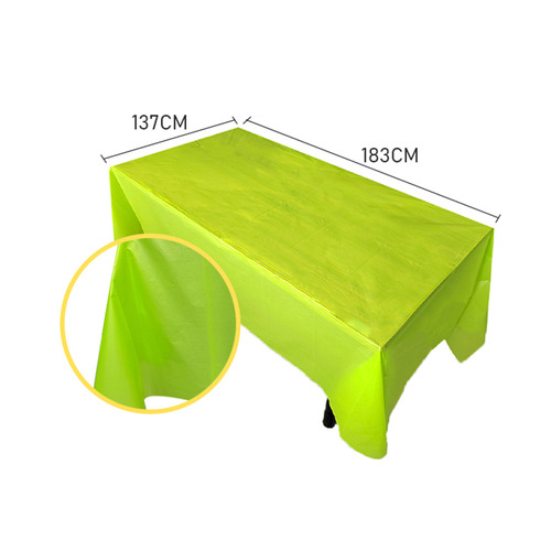 Disposable peva tablecloth waterproof and oil-proof plastic thickened square tablecloth birthday party decoration tablecloth