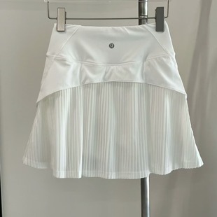 Lulu Spring and Summer New Slim Yoga Skirt Women's Anti-walking Running Fitness Tennis Skirt Loose Breathable Quick-drying