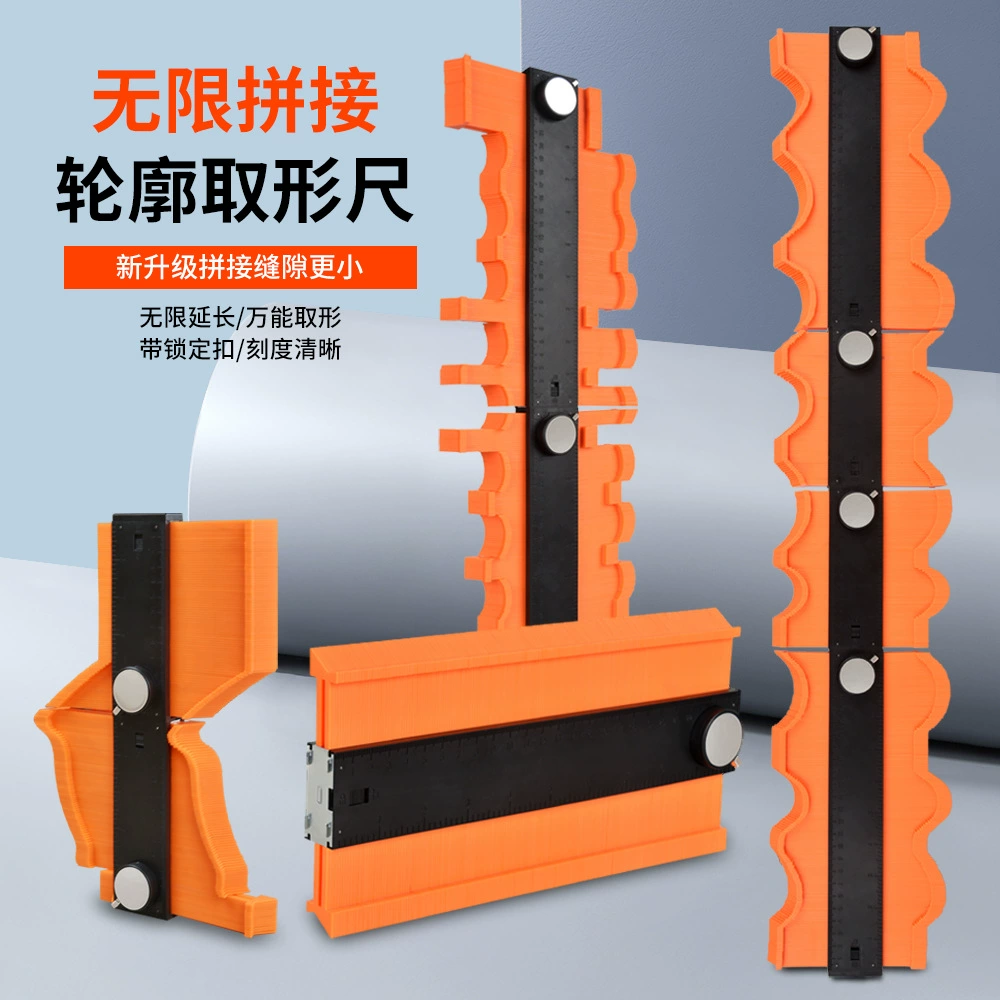 Измеритель контура, дуговая линейка, измеритель углов для деревообработки, измеритель нестандартных и универсальных кривых профилей.