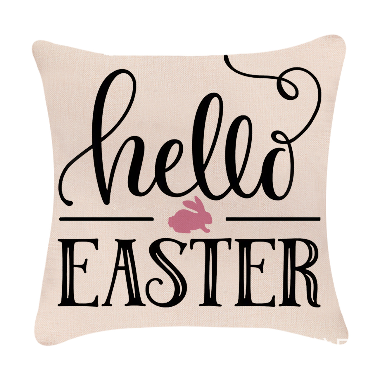 Easter Simple Style Rabbit Letter Linen Pillow Cases Couch & Sofa Decor display picture 13