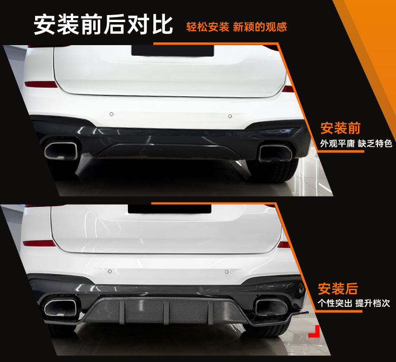 Applicable to Bmw X3 G01M Sport 2018-21 Front and Rear Lip Spoiler Cross-Border Modification Parts