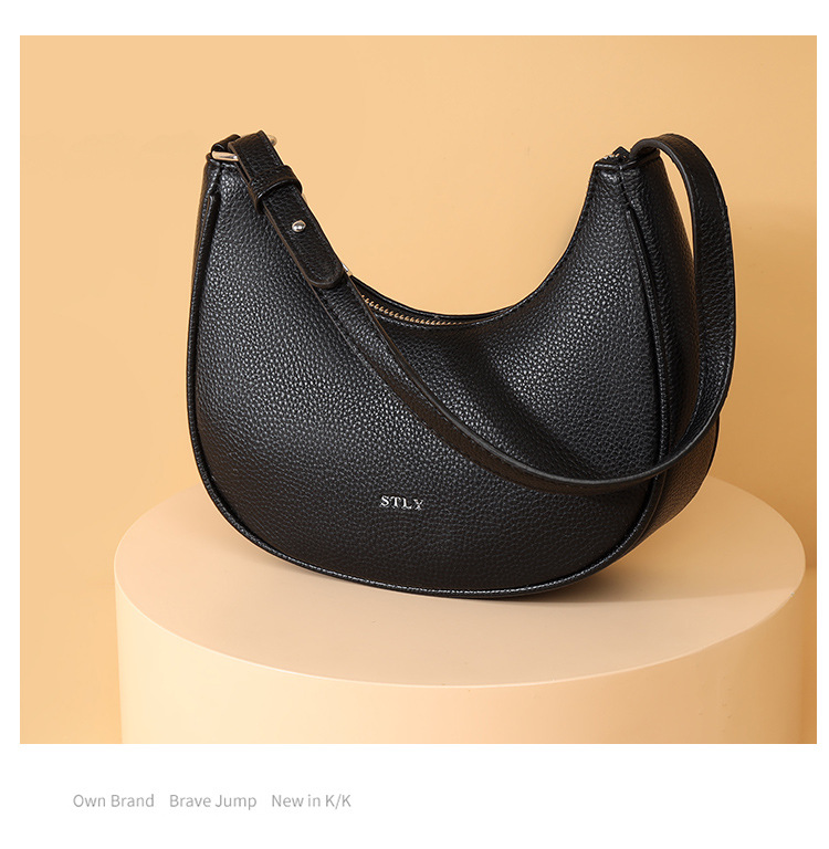 Borsa a tracolla da donna alla moda Borsa da donna popolare in morbida pelle di alta qualità retrò 2024 Nuovo stile semplice design di nicchia Borsa da donna popolare_voghion.com