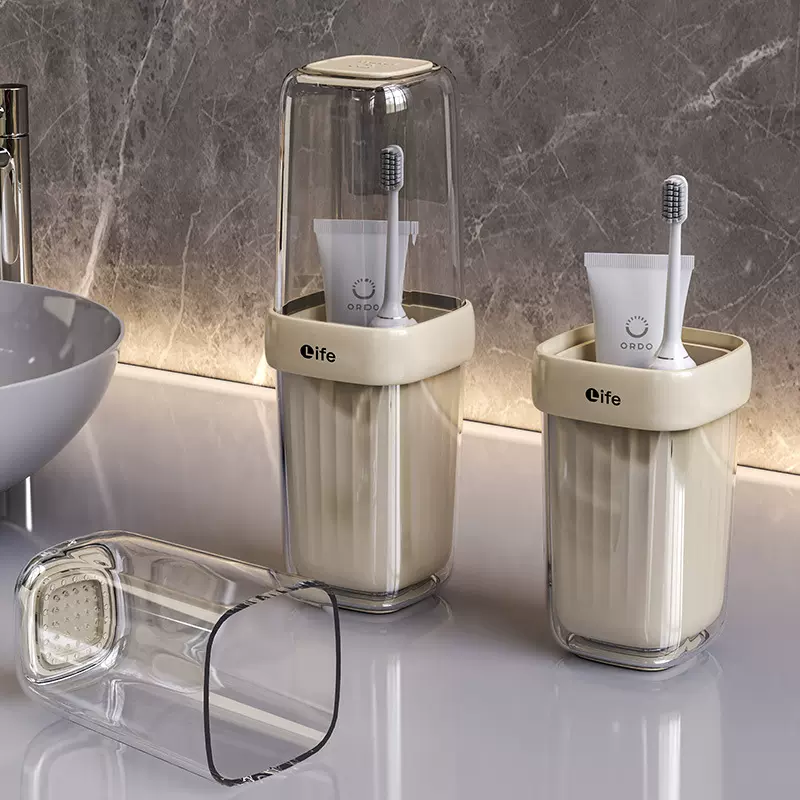 刷牙杯旅行便携洗漱牙刷盒漱口杯牙具盒收纳盒牙刷套装牙家用代发