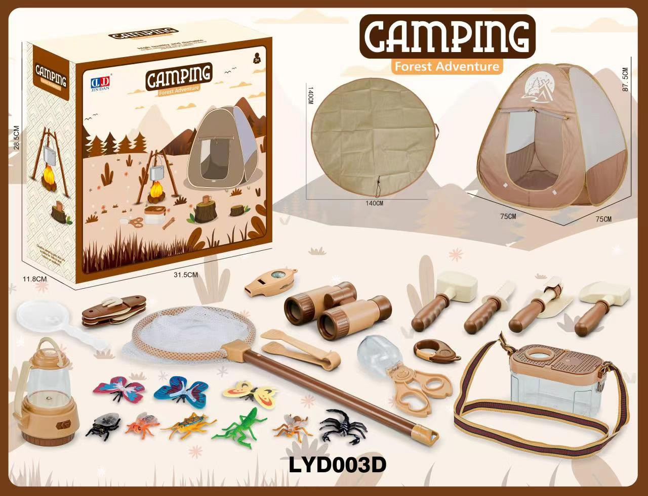 Juego de vajilla educativa para niños, para camping, picnic, con walkie-talkies, utensilios de cocina, para jugar al aire libre.