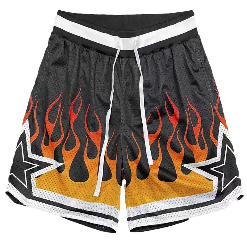 Basketball Pants Captain America Sports Basketball Shorts Men's Sports Shorts Training Warm-Up Shooting Quick-Drying Fitness Running Pants