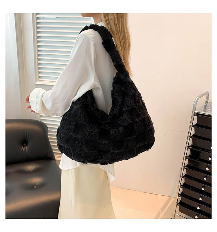 Women's Shoulder Bag Casual Fashion Solid Colour Handbag_voghion.com