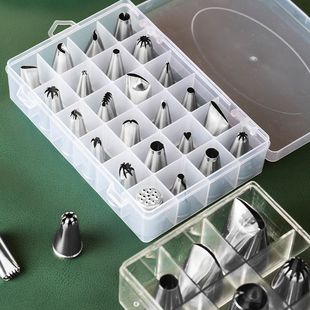 Cake Decorating Nozzle, Full Set of Baking Stainless Steel Molds, Commonly Used Decorating Bags, Cream Cookie Food Supplement Making Tools
