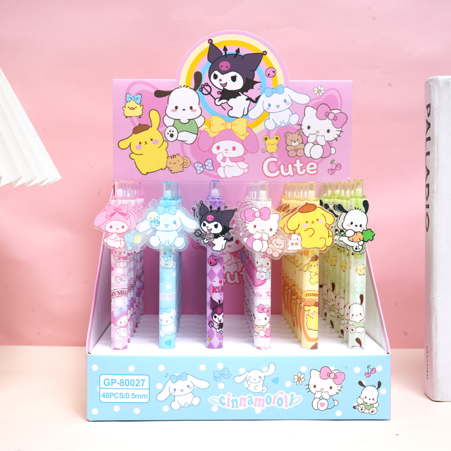 Caza de brujas cartón de dibujos animados K-POP bolígrafo neutro Lumi Zoey imagen de los estudiantes bolígrafo de escritura comercio exterior