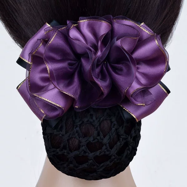 Big hairpin hair elegant hair net nurse intern head flower wholesale bank high-speed rail stewardess front desk professional head flower
