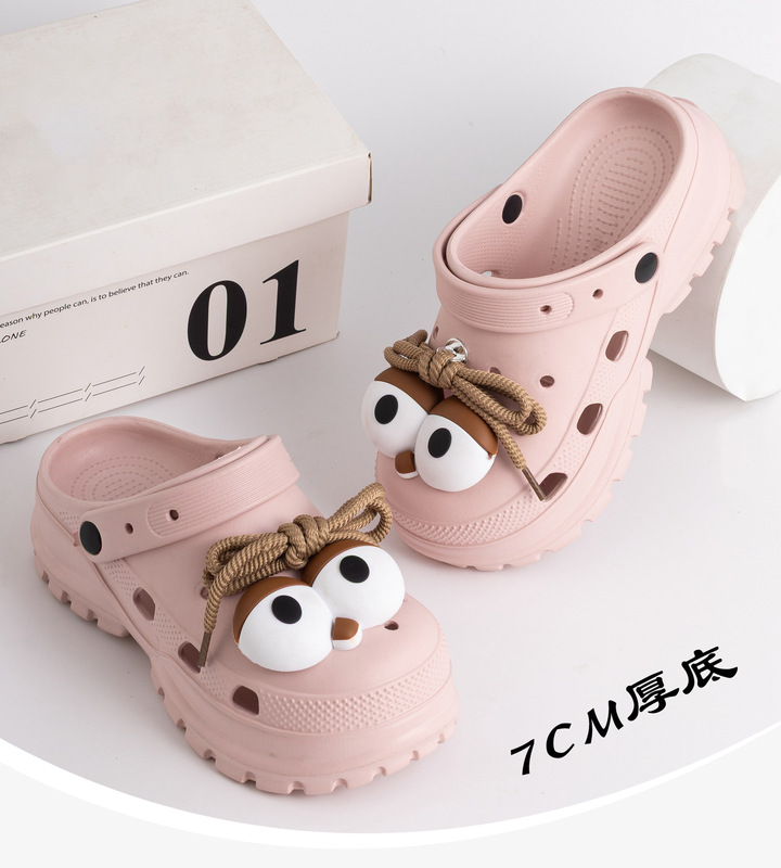 E-commerce cartoon EVA hole shoes casual wear travel hole shoes outdoor camping dual-purpose sandals