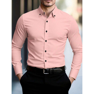 O 16752 Men's wrinkle-free business shirt ��ʿ��C�̄��r��