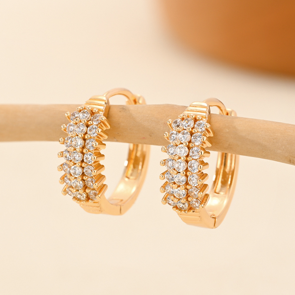 8g Weight Copper Ear Needle Material Zircon Inlay Material Earrings Classification 1 Pair Quantity Daily Occasion Copper Material Heart Shape, Crown, Rhombus Pattern Women's Gender Inlay Design Casual, Simple Style Style 1 Pair Casual Simple Style Heart Shape Crown Rhombus Inlay Copper Zircon Earrings 10