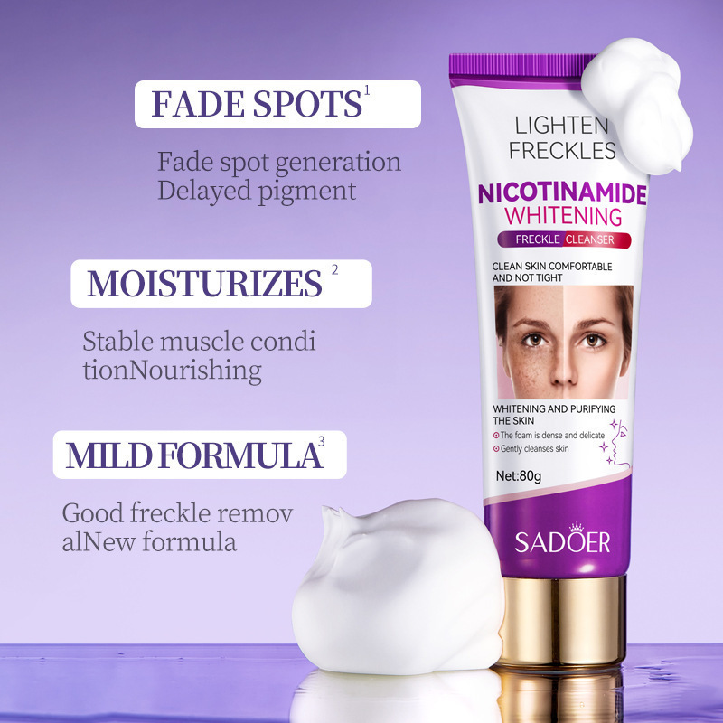 Todo en inglés SADOER nicotinamida blanqueamiento y pecas kit hidratante para aclarar el tono de la piel comercio exterior transfronterizo al por mayor