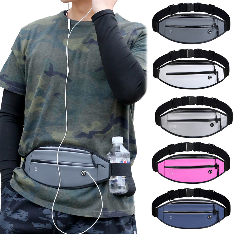 Sports Waist Bag Running Mobile Phone Bag Men's and Women's Fit Outdoor Equipment Waist Bag Waterproof Invisible Mini Small Belt Bag