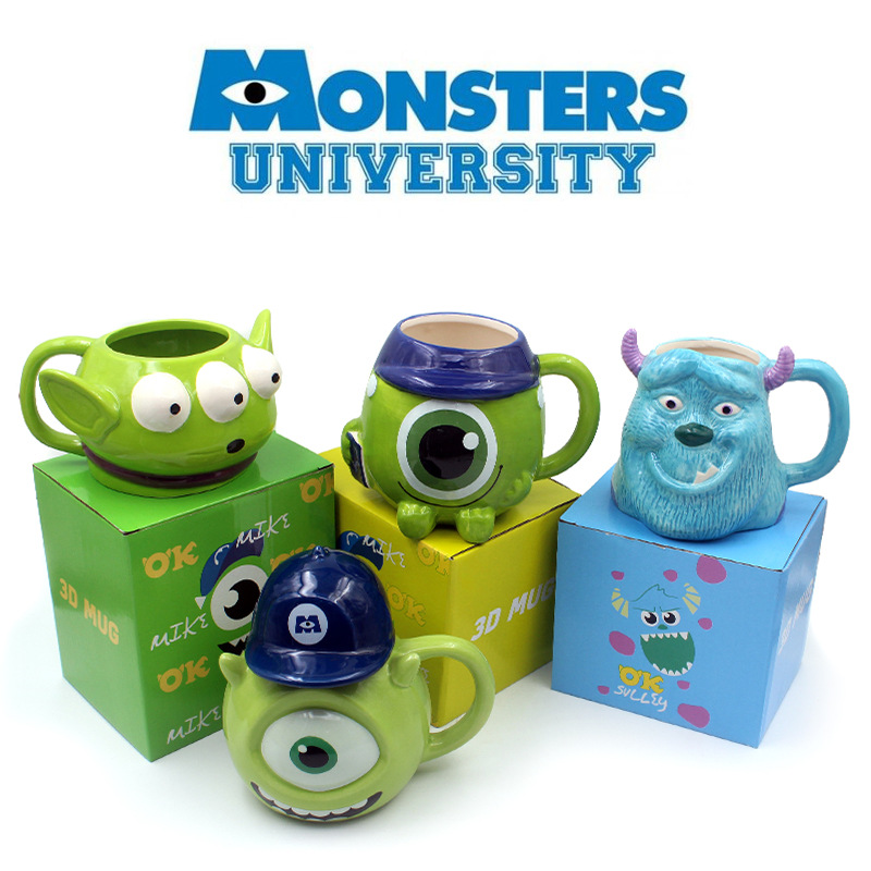 Taza de cerámica de monstruo famosa en internet, estilo europeo y americano, taza de monstruo de ojos grandes, éxito de ventas transfronterizo.