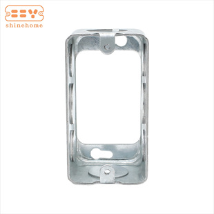 American Standard 4*2inch Rectangular Junction Box Bottom-Mounted Northeastern American Wiring Box 59361 - Galvanized Iron Material