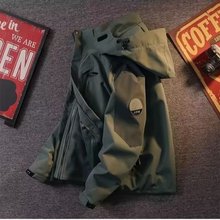 户外冲锋衣外套男士三合一可拆卸冬季加绒连帽夹克登山服韩版潮流