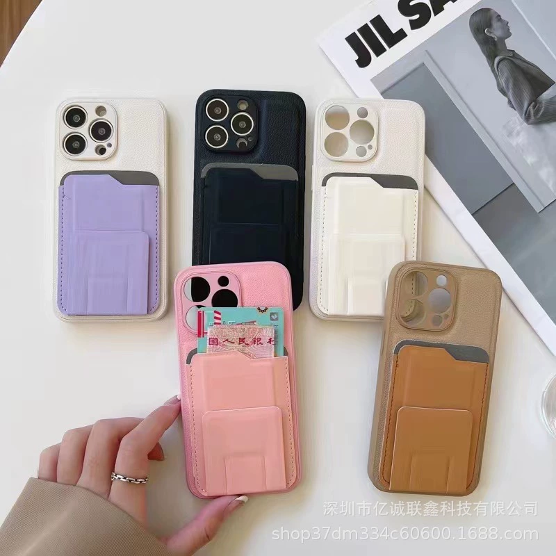 Apple, держатель для карт, совместимая трубка, iPhone16, чехол для телефона, 16 Pro Max, защита от падений