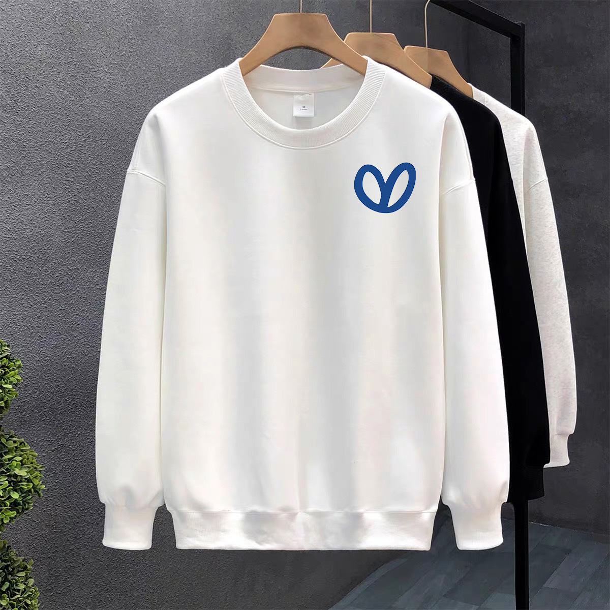 Blanco pesado camiseta de algodón mujer otoño invierno nuevo estilo europeo y americano camiseta de manga larga camiseta de fondo camiseta de estudiantes sin terciopelo