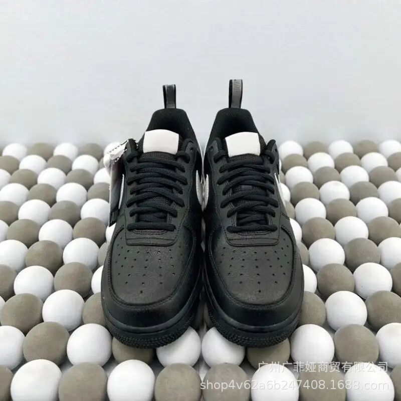 Cross-Border Air Force One Men's and Women's Low-Top Casual Sports Shoes Putian Pure Original Af1 Black and White Sneakers Couple Style