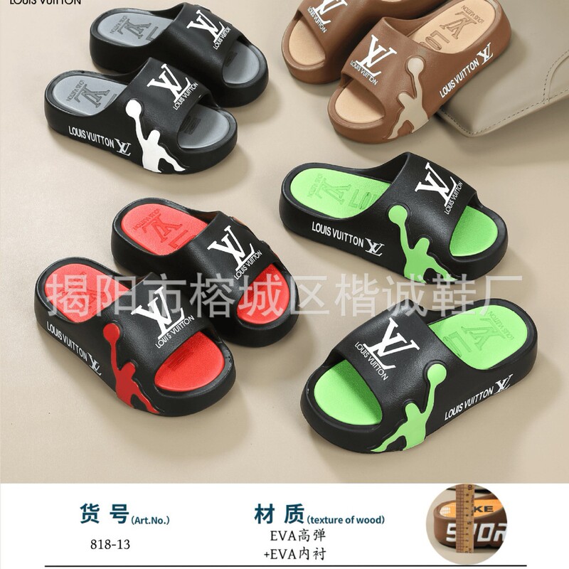 EVA thick-soled slippers women's export support proofing foreign trade new products increased non-slip shoes men's and women's sandals