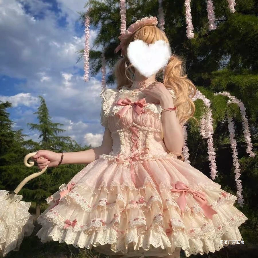 Платье Little Fudie «Heartbeat Doll» (JSK), стиль cake skirt, размеры S–XL