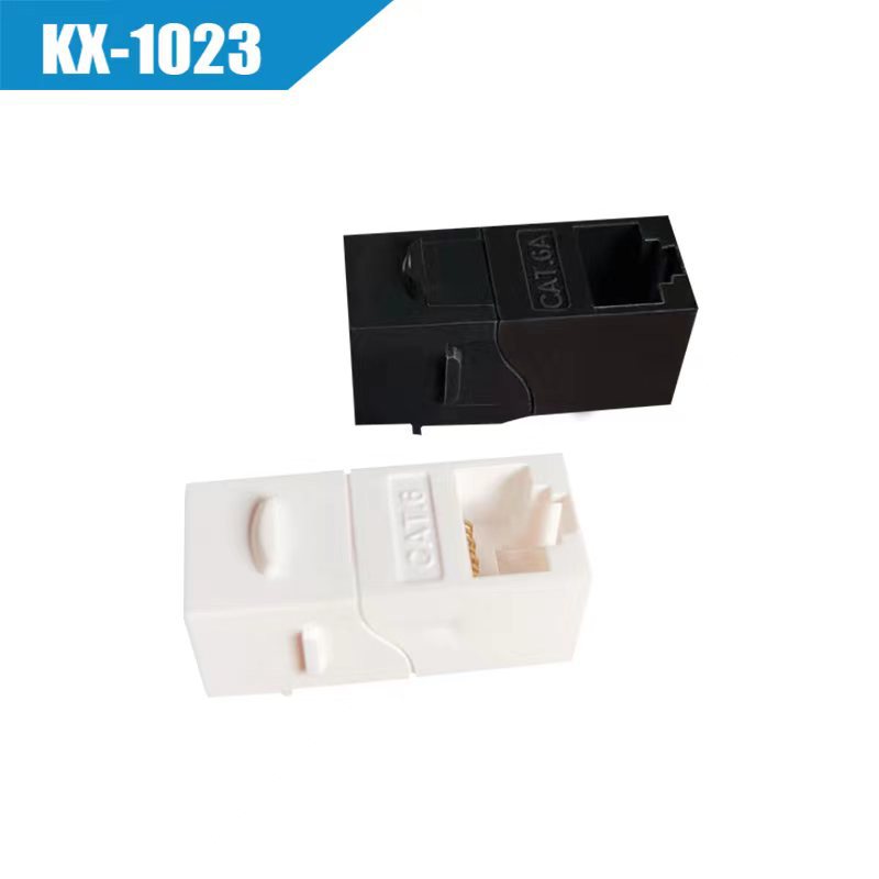 KX-1023 90度+180度超五类、六类直通非屏蔽网络模块