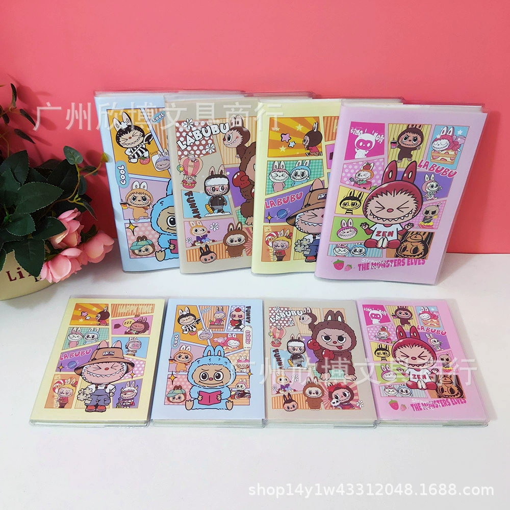 Notebook (Mikko) Creative Cartoon Coloring Pages with Rubber Sleeve, 3 Sizes (48 pictures)