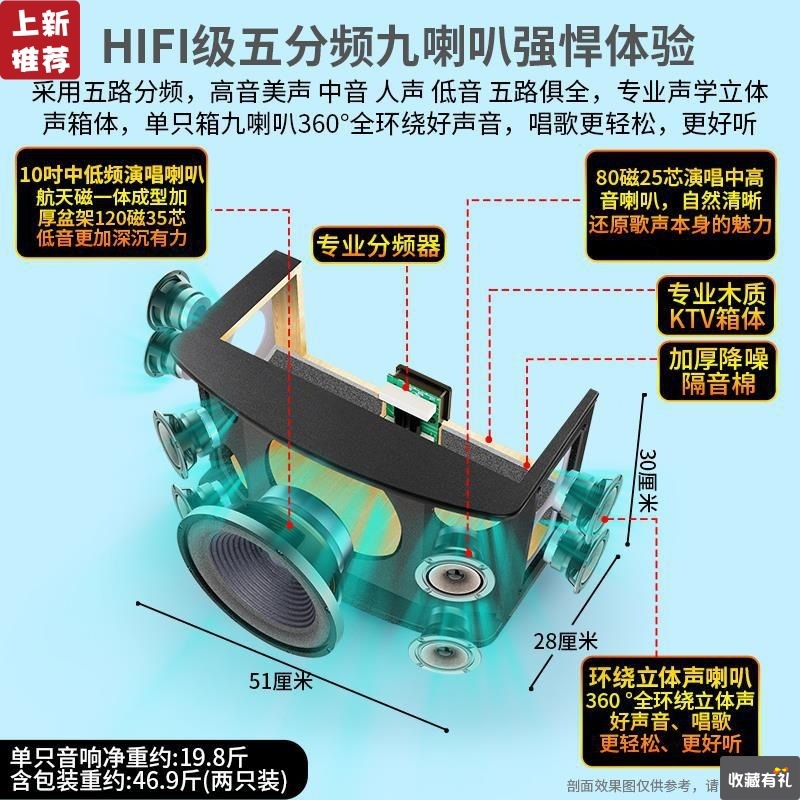 山水SQ115家庭家用ktv影院卡拉OK功放K歌一体机点歌音响套装音箱|ru