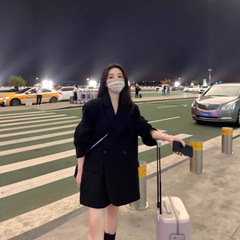 oversize黑色西装外套女感2025秋新款宽松休闲廓形大码西服