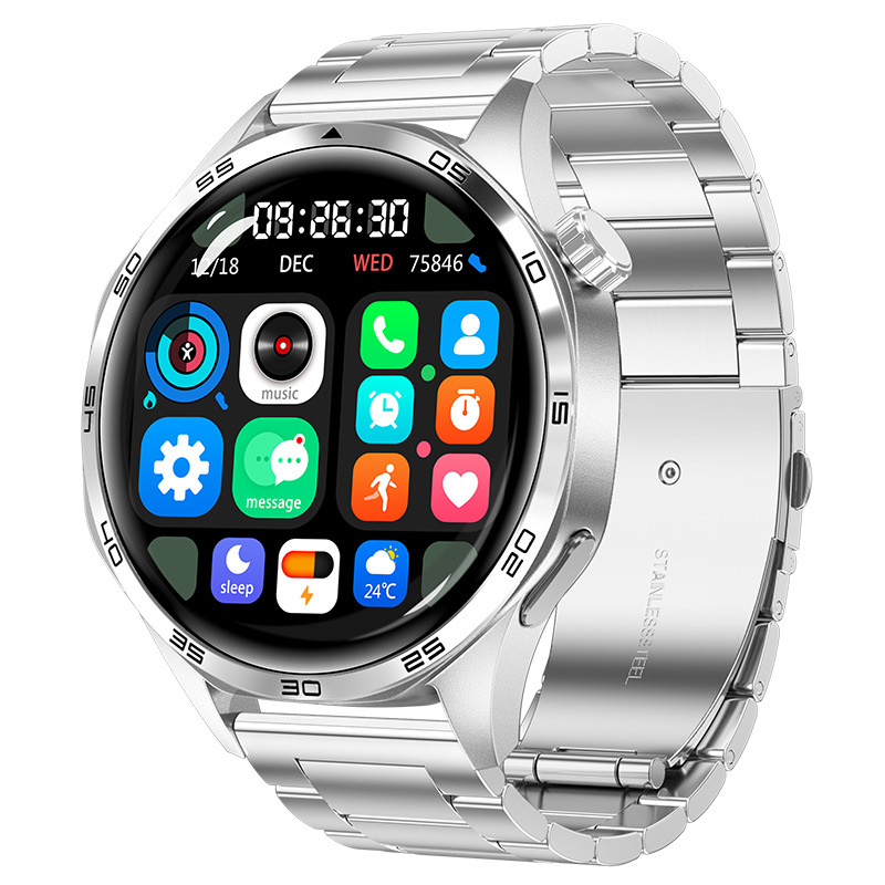 New Watch5pro Smart Watch Bluetooth Call Heart Rate Blood Pressure 1.53 Inch Men Photo Watch